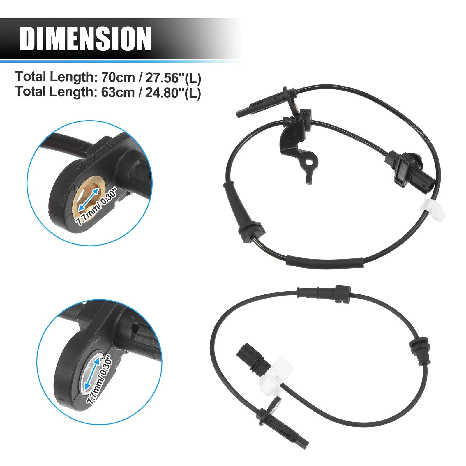 Set of 4 ABS Wheel Speed Sensors for Acura TLX (2015–2020)