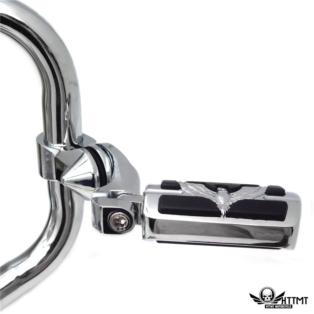 Chrome 2.5" Short FootPeg Kit for Yamaha Roadstar XV1700 (2001–2008)