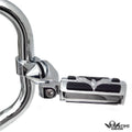 Chrome 2.5" Short FootPeg Kit for Yamaha Roadstar XV1700 (2001–2008)