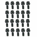 Set of 20 Black Lug Bolts for BMW (OEM 36136781150)