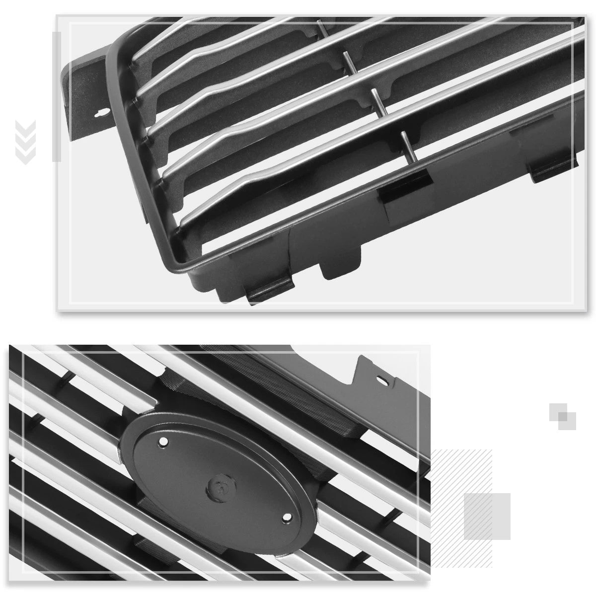 Front Bumper Grille for Subaru Forester (2006–2008) w/Badge Slot