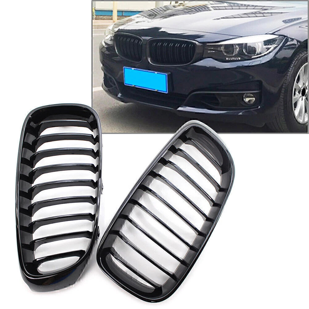 1 Pair Front Kidney Grille for BMW F34 328i 330i 335i 340i GT (2013–2020)