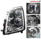 Headlight Assembly for Cadillac STS (2005–2011) Halogen Black Housing Driver Side