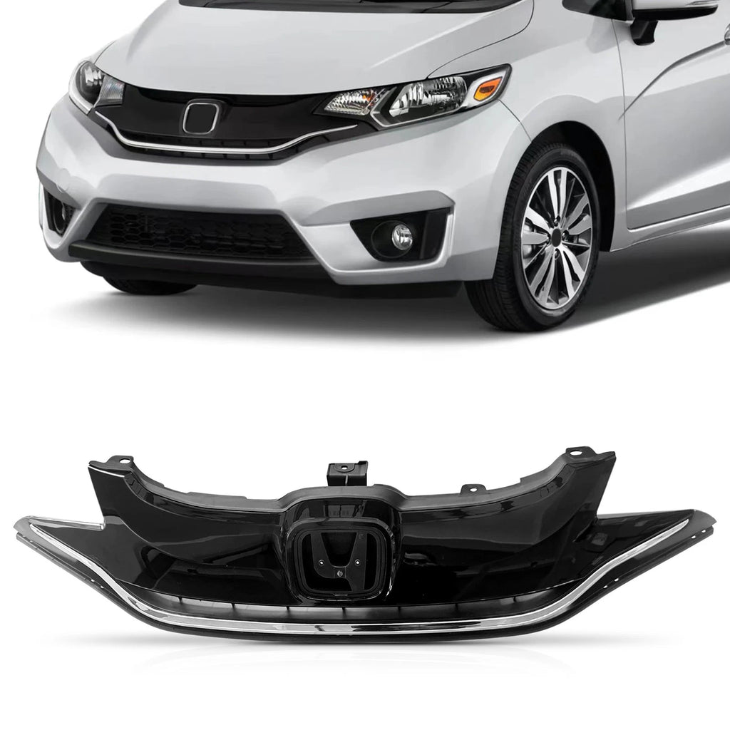 Chrome & Glossy Black Bumper Grille for Honda (2015–2017)
