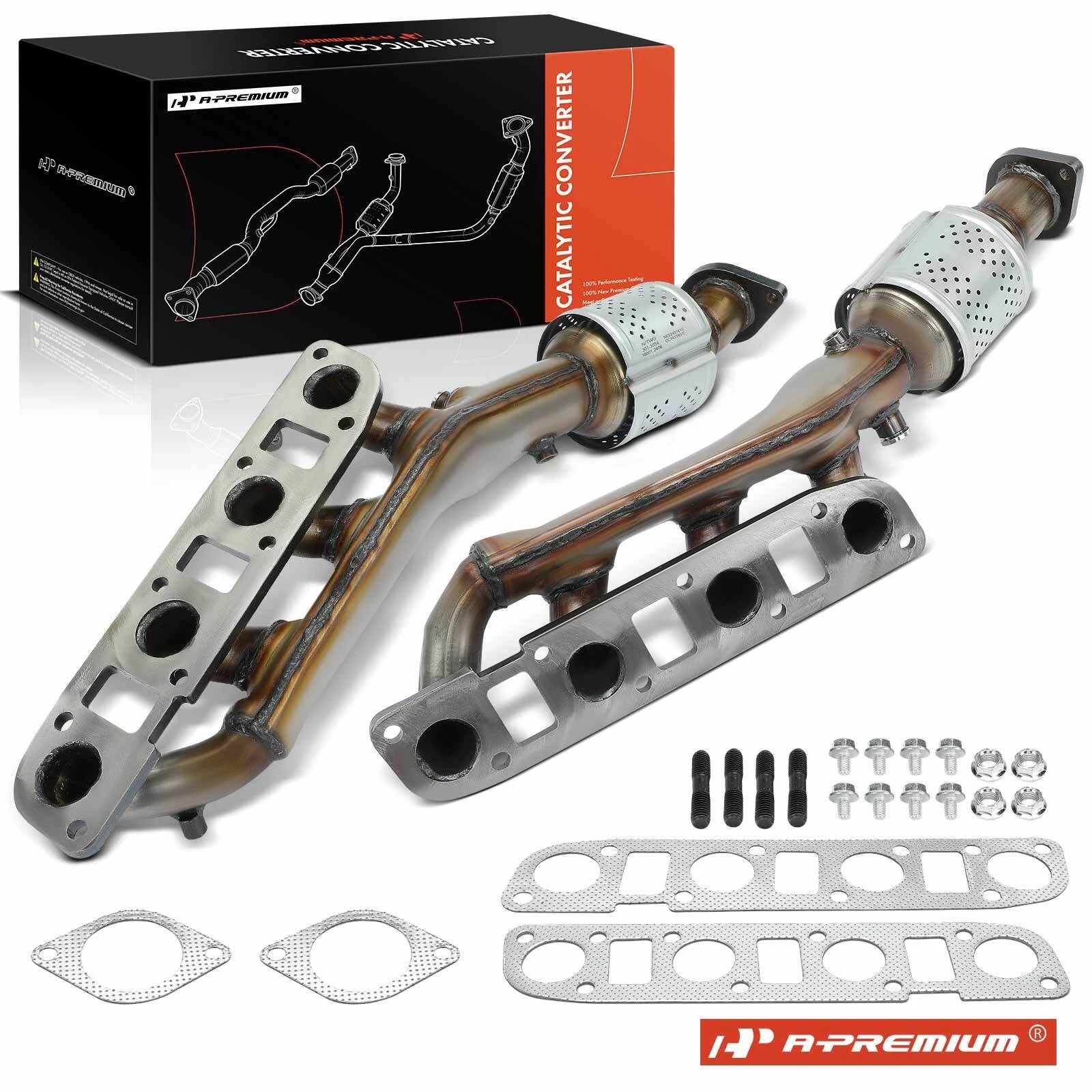 2X Front Catalytic Converter for Nissan Armada NV2500 NV3500 (2017–2021)