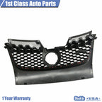 Glossy Black Front Bumper Upper Mesh Grille for Volkswagen GTI Jetta (2006–2009)