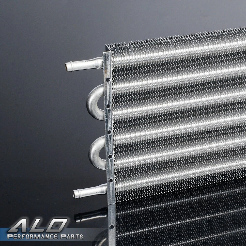 6 Row Aluminum Transmission Oil Cooler Kit for Universal Fit