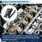 Set of 10 Engine Cylinder Head Bolts for Ford Bronco 2.3L L4 (2021–2022) No. ES 72207