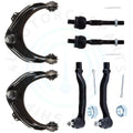 Set of 6 Upper Control Arms with Ball Joints and Tie Rods for Honda Accord (1998–2002)