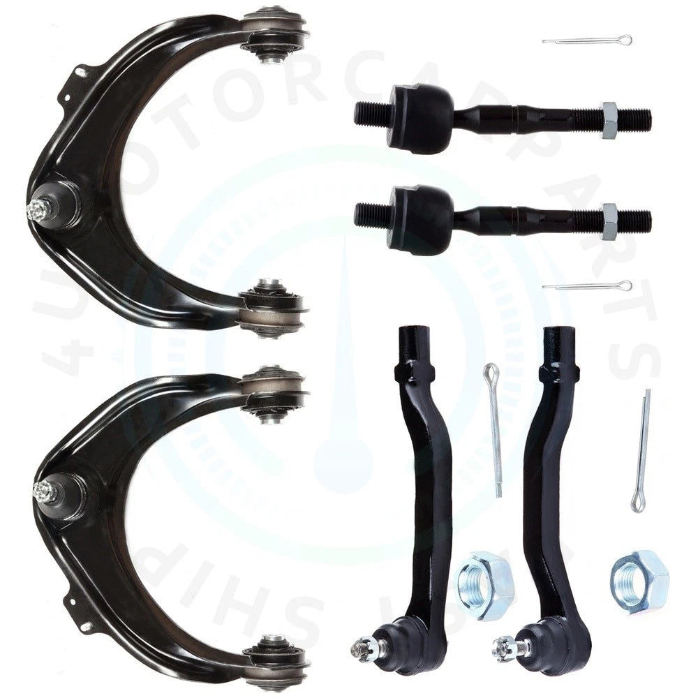 Set of 6 Upper Control Arms with Ball Joints and Tie Rods for Honda Accord (1998–2002)