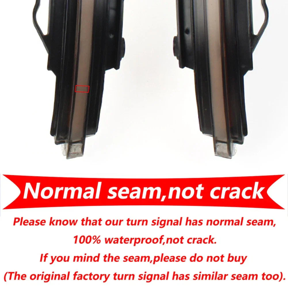 Sequential LED Side Mirror Turn Signal Lights for VW Tiguan, Touareg (2016-2023)