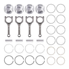 Set of 4 Connecting Rod Pistons for Hyundai Accent, Kia Rio (2012–2016)