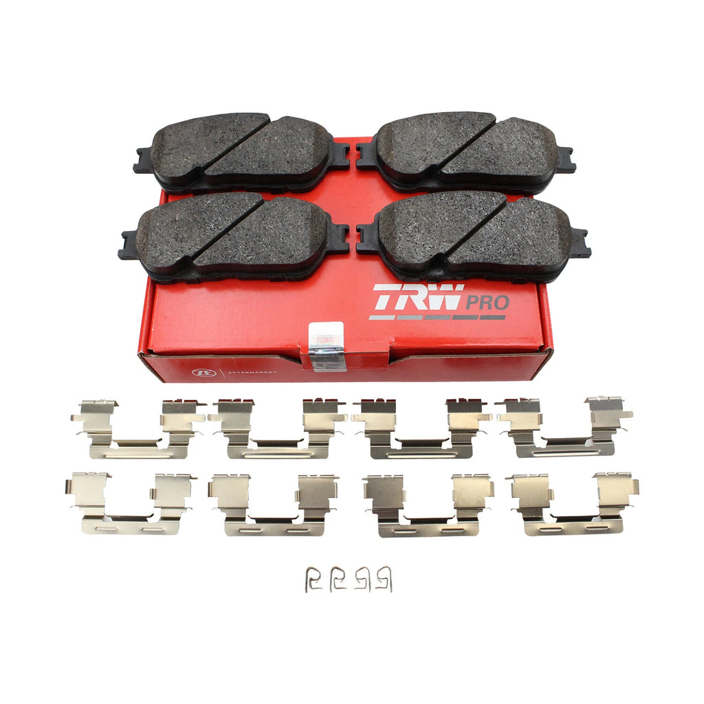 Set of 4 TRW Pro Ceramic Slotted Brake Pads for Lexus ES300 ES330 (2002–2006)