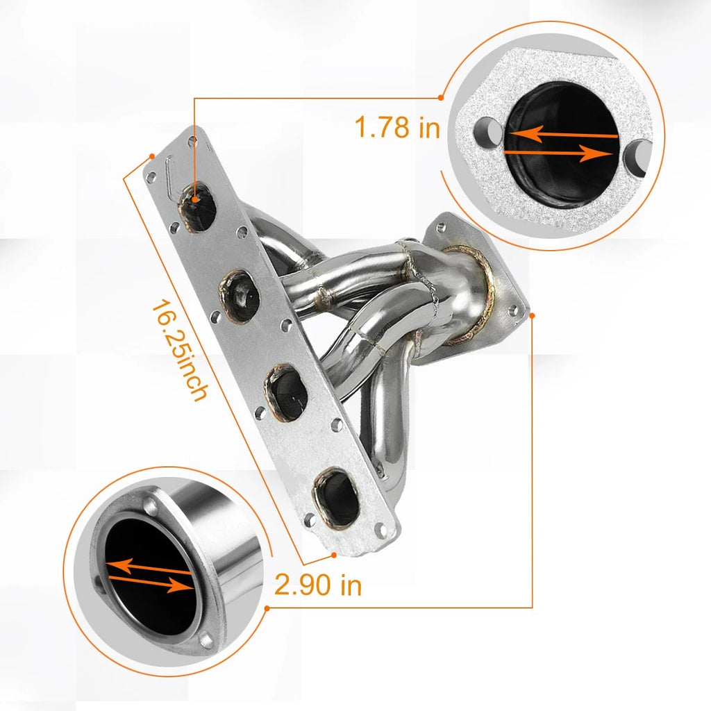 Stainless Steel 4-1 Exhaust Header for Chevrolet Cobalt/HHR, Saturn Ion (2005–2010)