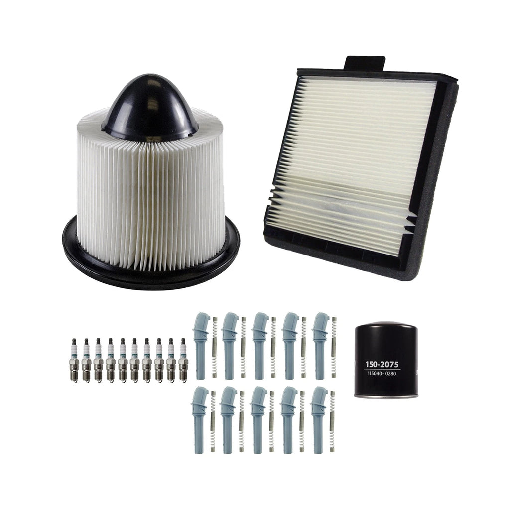 Denso Tune Up Kit & NGK Spark Plug Boot Kit for F-250 F-350 (1999–2007)