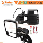 Pair of Heated Chrome Tow Mirrors for Ford F250 (1999–2007)