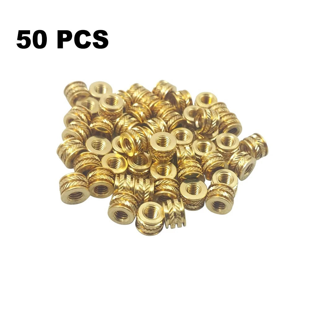 50pcs Brass Heat Set Inserts for 3D Printing Screws #6 32 6-32