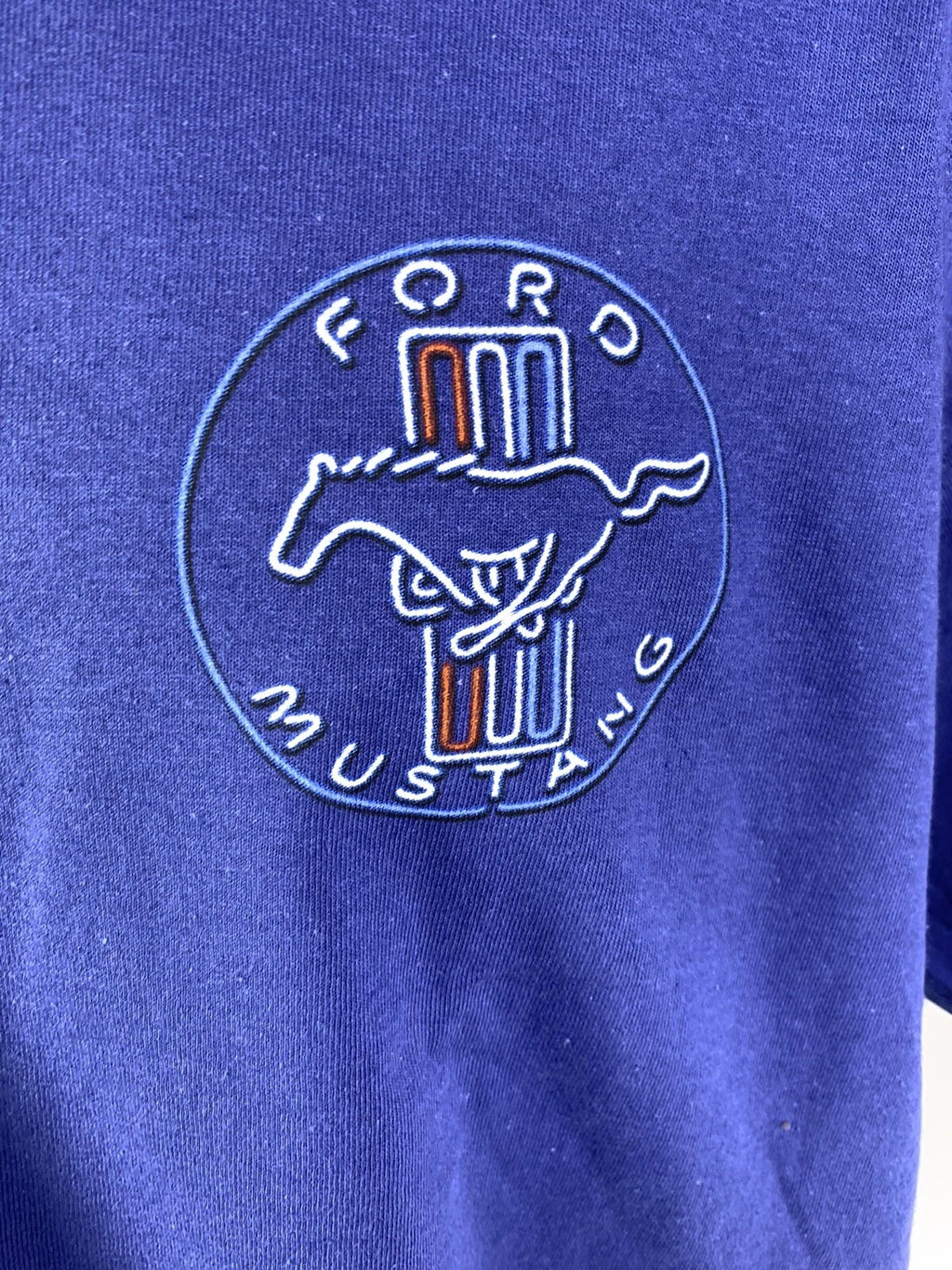 Ford Mustang T-Shirt Vintage Gas Station Scene (1964–2024)