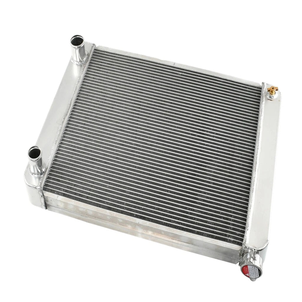 Aluminum Racing Radiator for Chevy (Universal, 27.5" x 19", Double Pass)