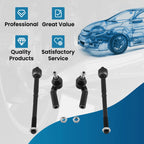 4PC Front Tie Rod End Kit for Ford Focus, Escape, Transit Connect (2012–2018)