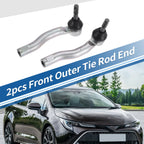2X Front Outer Tie Rod End Links for Toyota Prius (2010–2015) No. 4504749075/4504649145