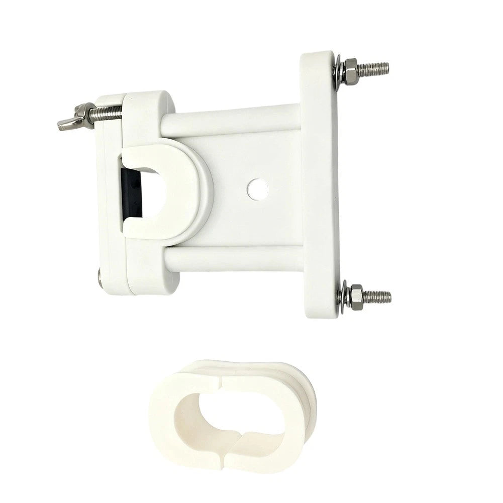 Antenna Mount Base for Marine Vessels - Adjustable Bracket and Clip