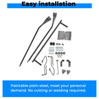 Hood Flip Tilt Combo Kit for Ford F100 (1953–1956) - Stainless Steel Rubber