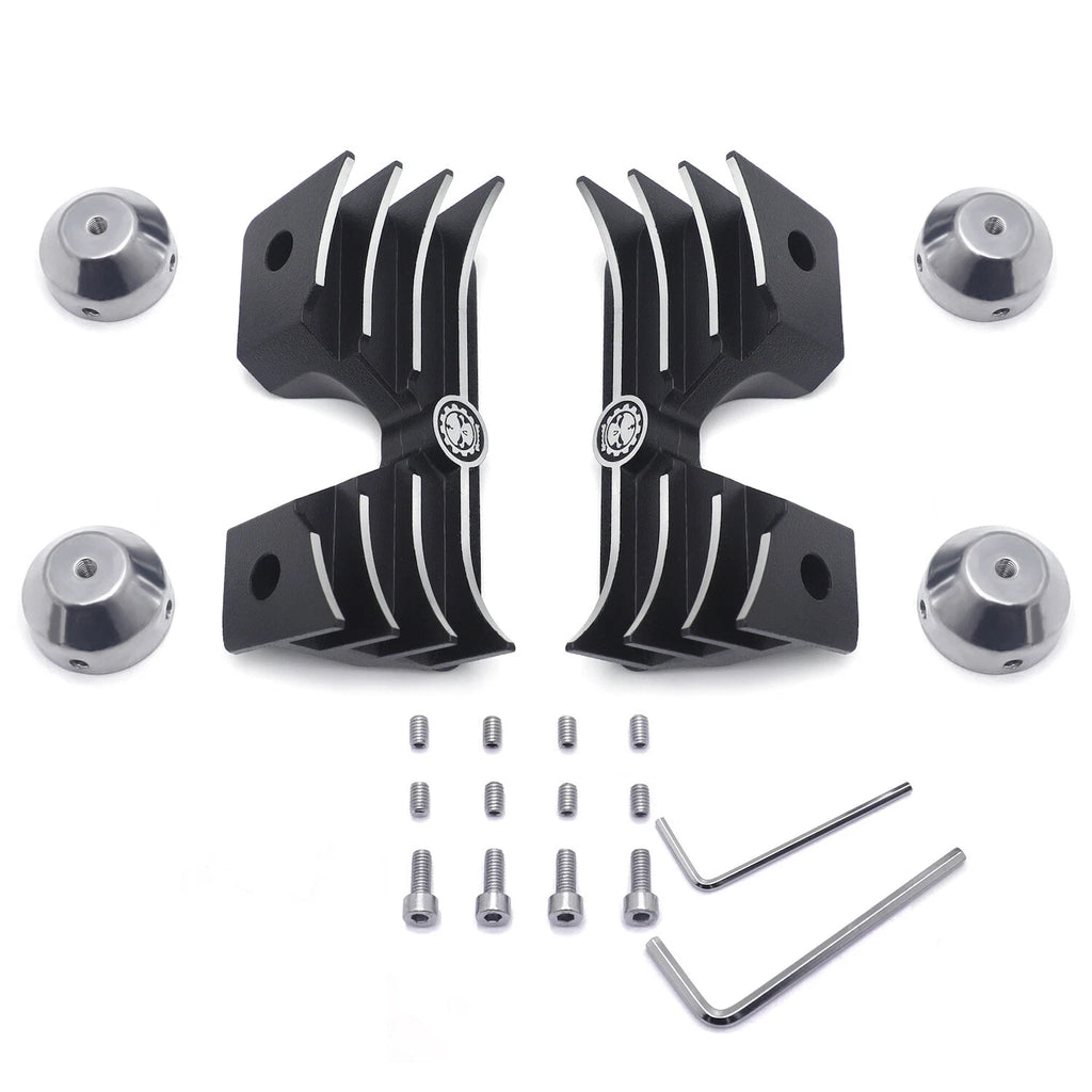 Finned Headbolt Bridge Spark Plug Cover for Harley Sportster XL 1200 883 (2004–2023)