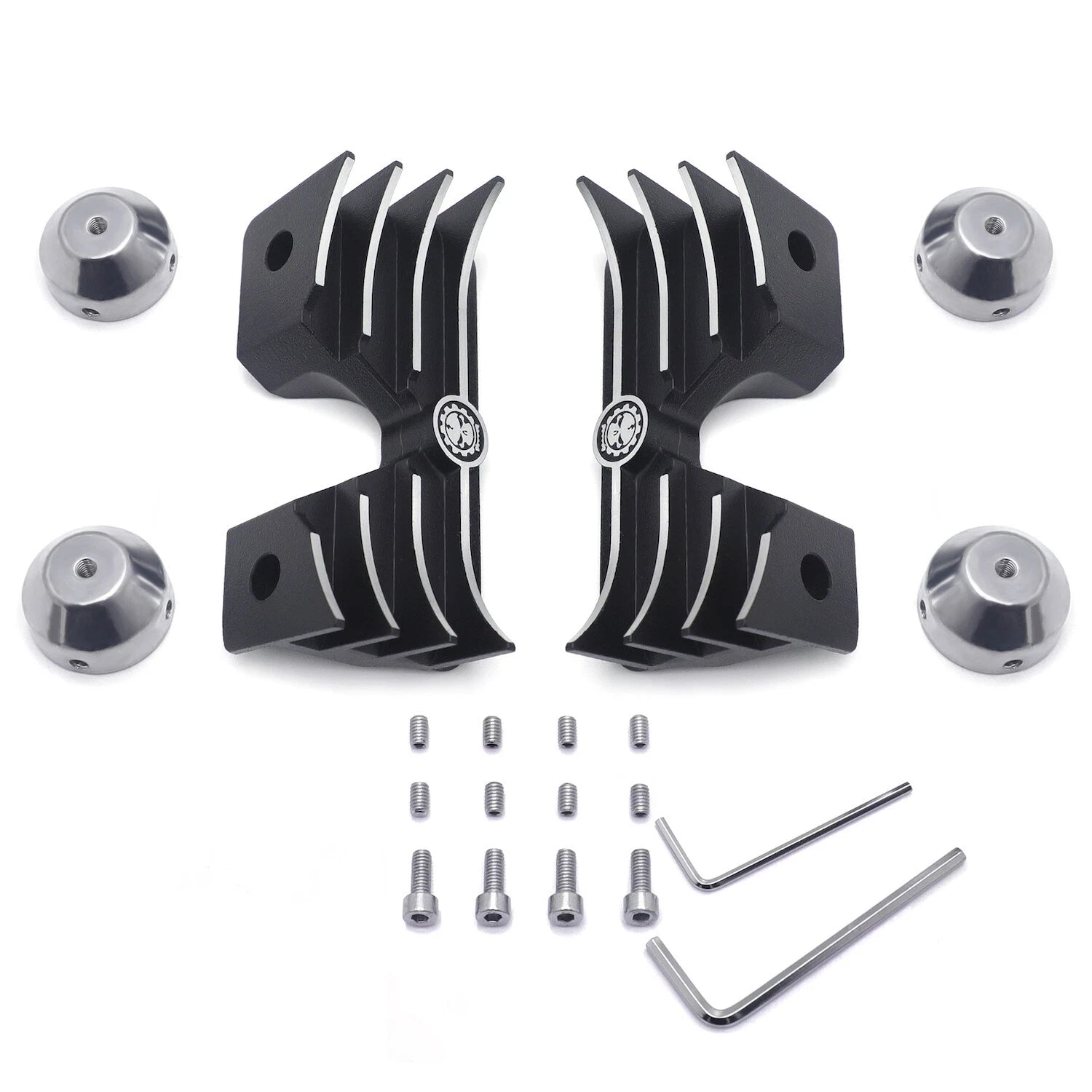 Finned Headbolt Bridge Spark Plug Cover for Harley Sportster XL 1200 883 (2004–2023)
