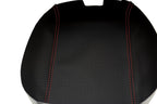 Console Lid Armrest Cover for Ford Escape (2008–2012) Carbon Fiber Red Stitch