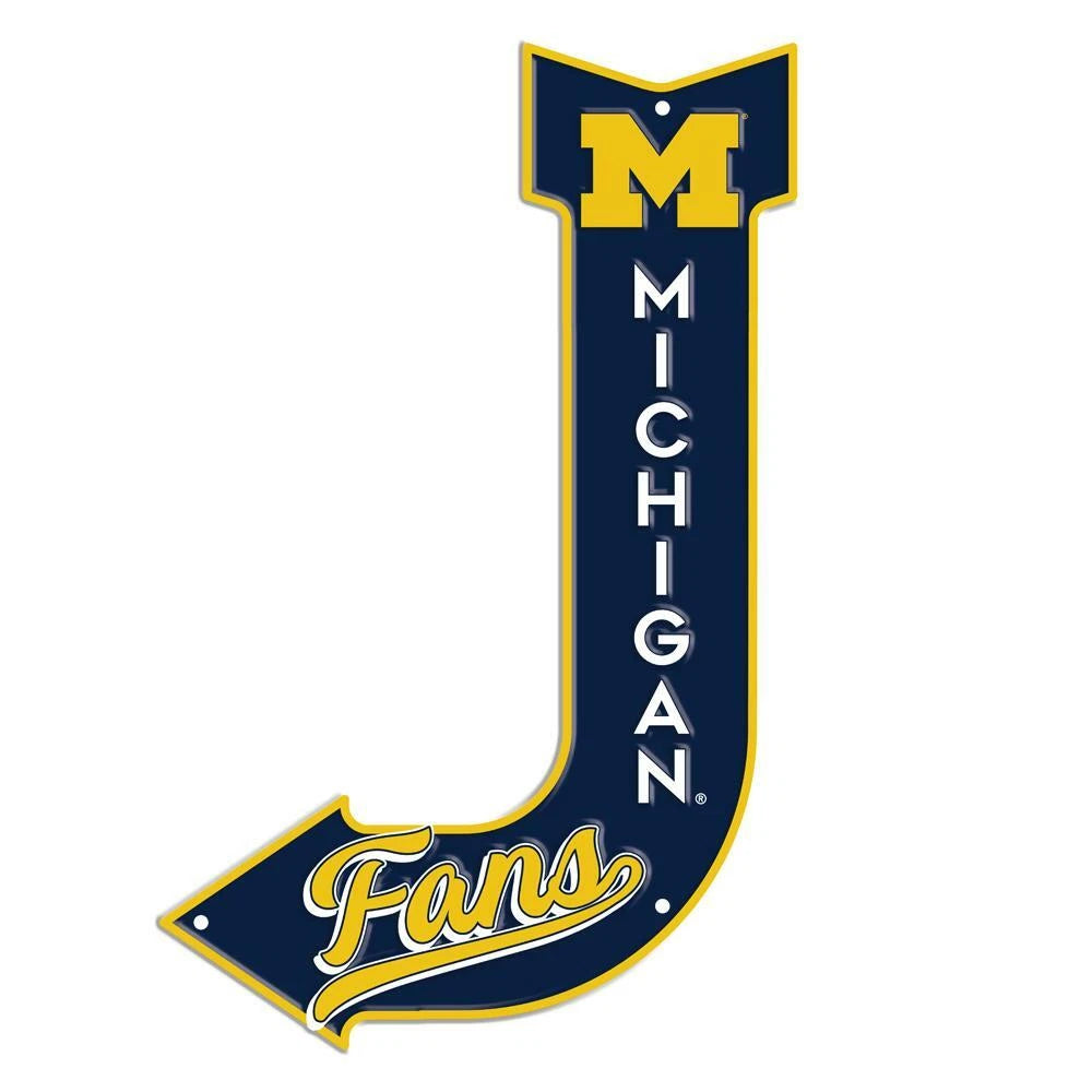 Metal Sign for University of Michigan Fans Auto Garage Man Cave Football