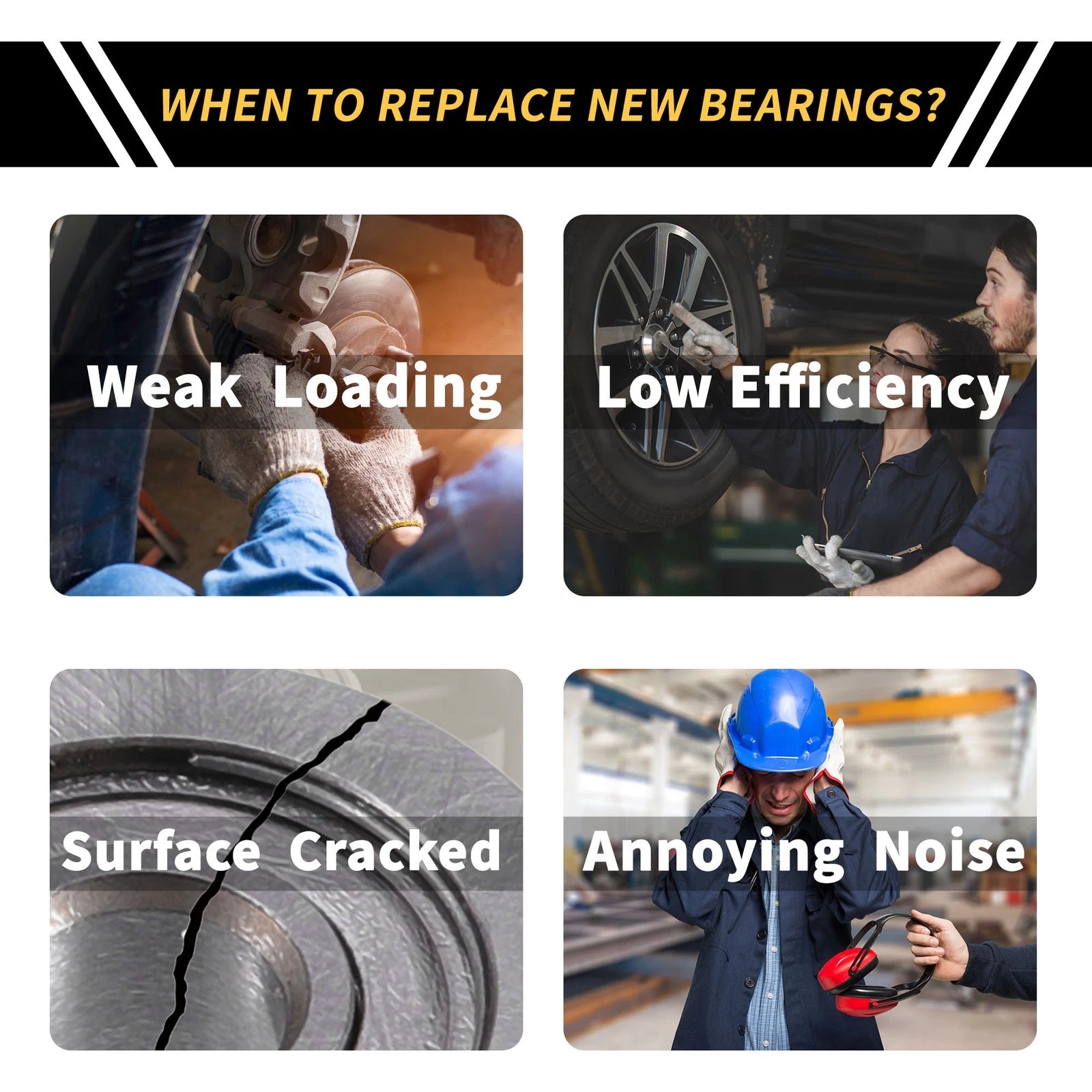 Deep Groove Ball Bearing P5 for Scooter Skateboard Wheel (75x130x25mm)