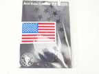 Embroidered American Motorcycle Patch Iron-On White Border USA