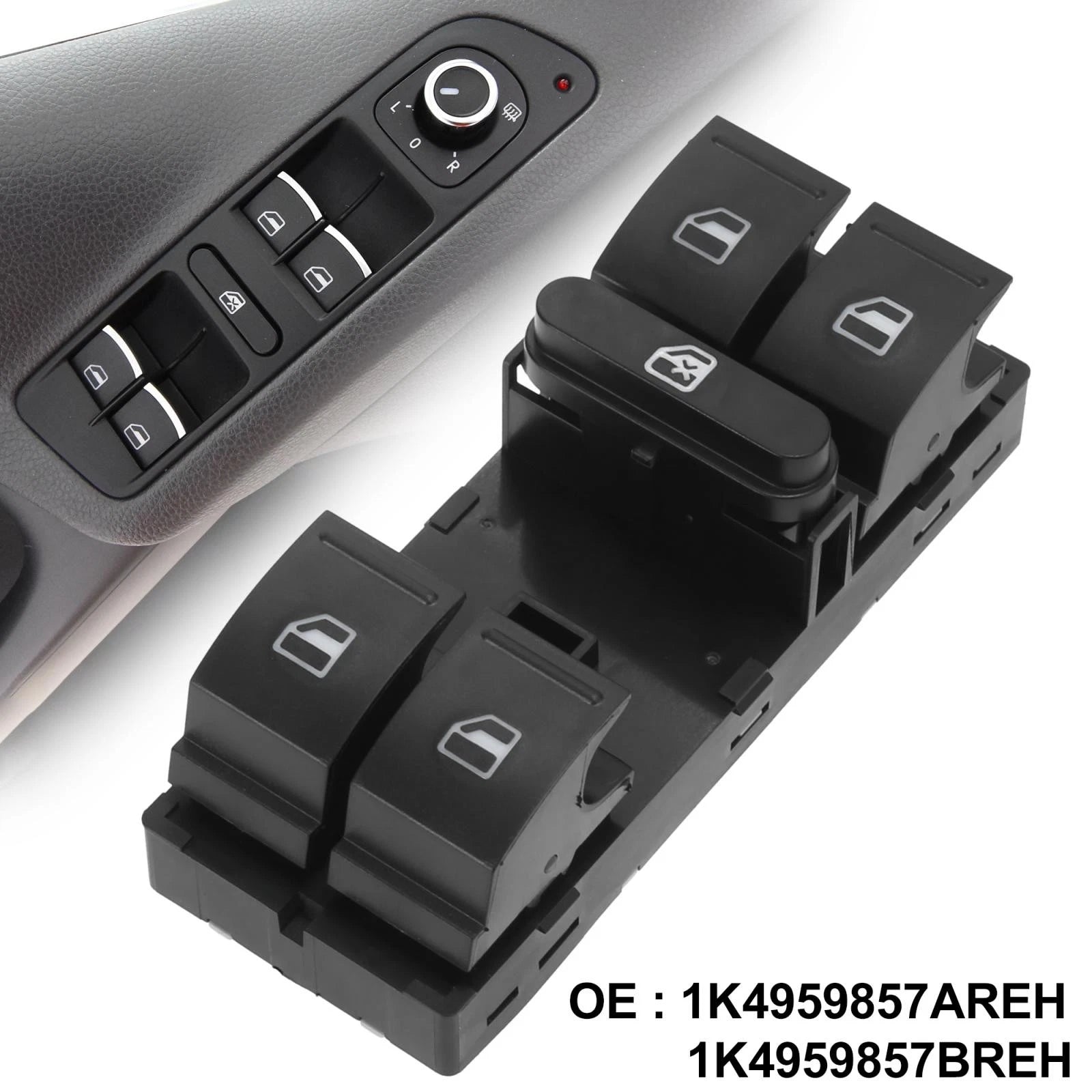Driver Side Power Window Switch 1K4959857AREH for Volkswagen Tiguan (2009–2017)