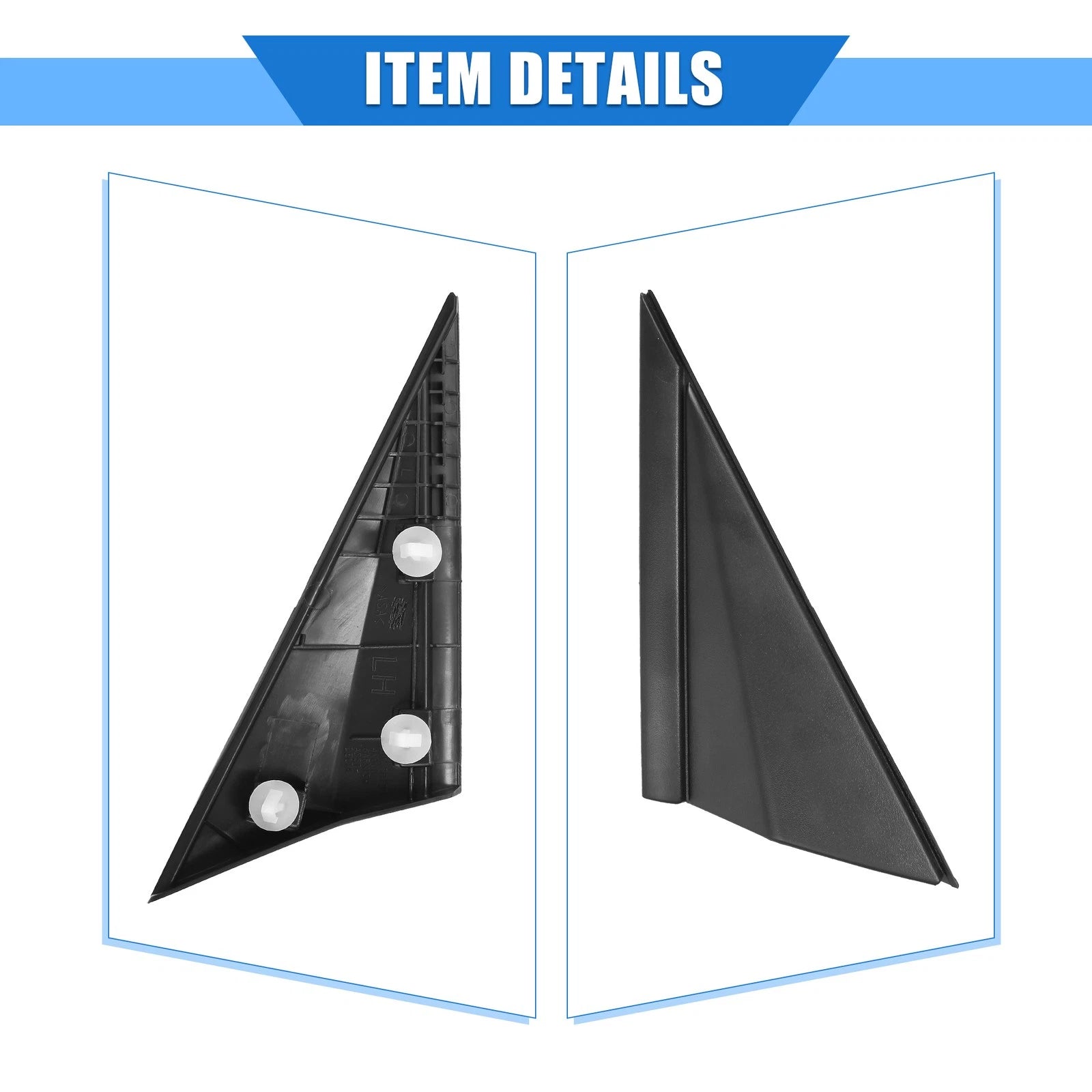 Left Mirror Corner Triangle Fender Cover for Hyundai Elantra (2014–2016) No. 861803X600
