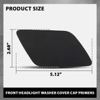 Set of 2 Headlight Washer Cover Caps for Audi A6 Quattro (2005–2008)