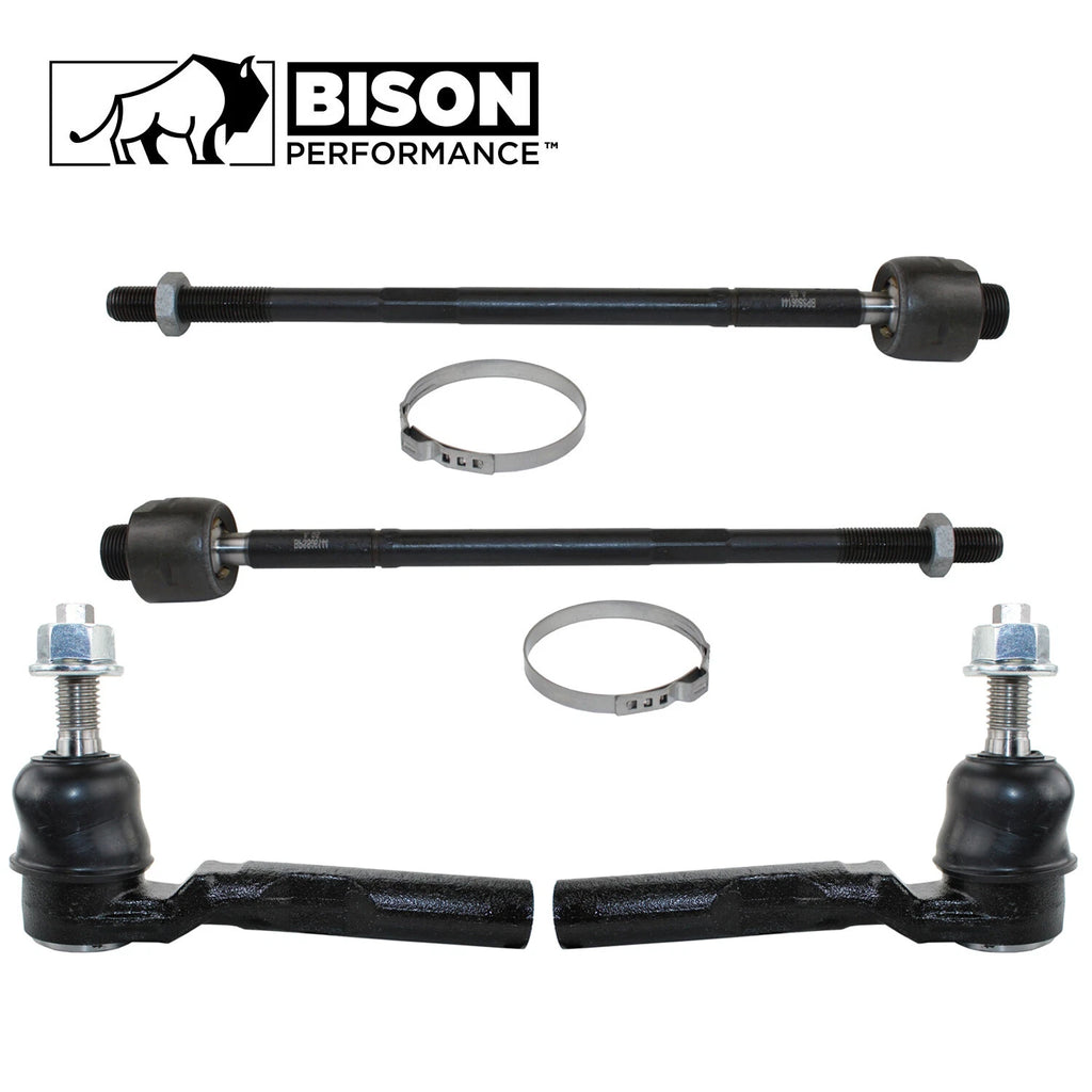 4pc Inner Outer Steering Tie Rod Kit for Chevrolet GMC