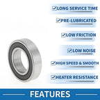 Deep Groove Ball Bearing P4 for Scooter Skateboard Wheel (20x37x9mm)