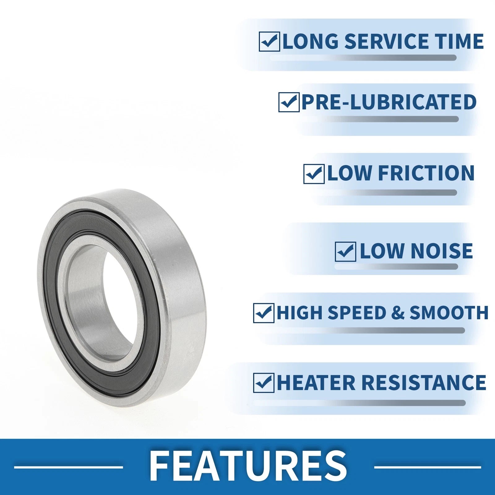 Deep Groove Ball Bearing P4 for Scooter Skateboard Wheel (20x37x9mm)