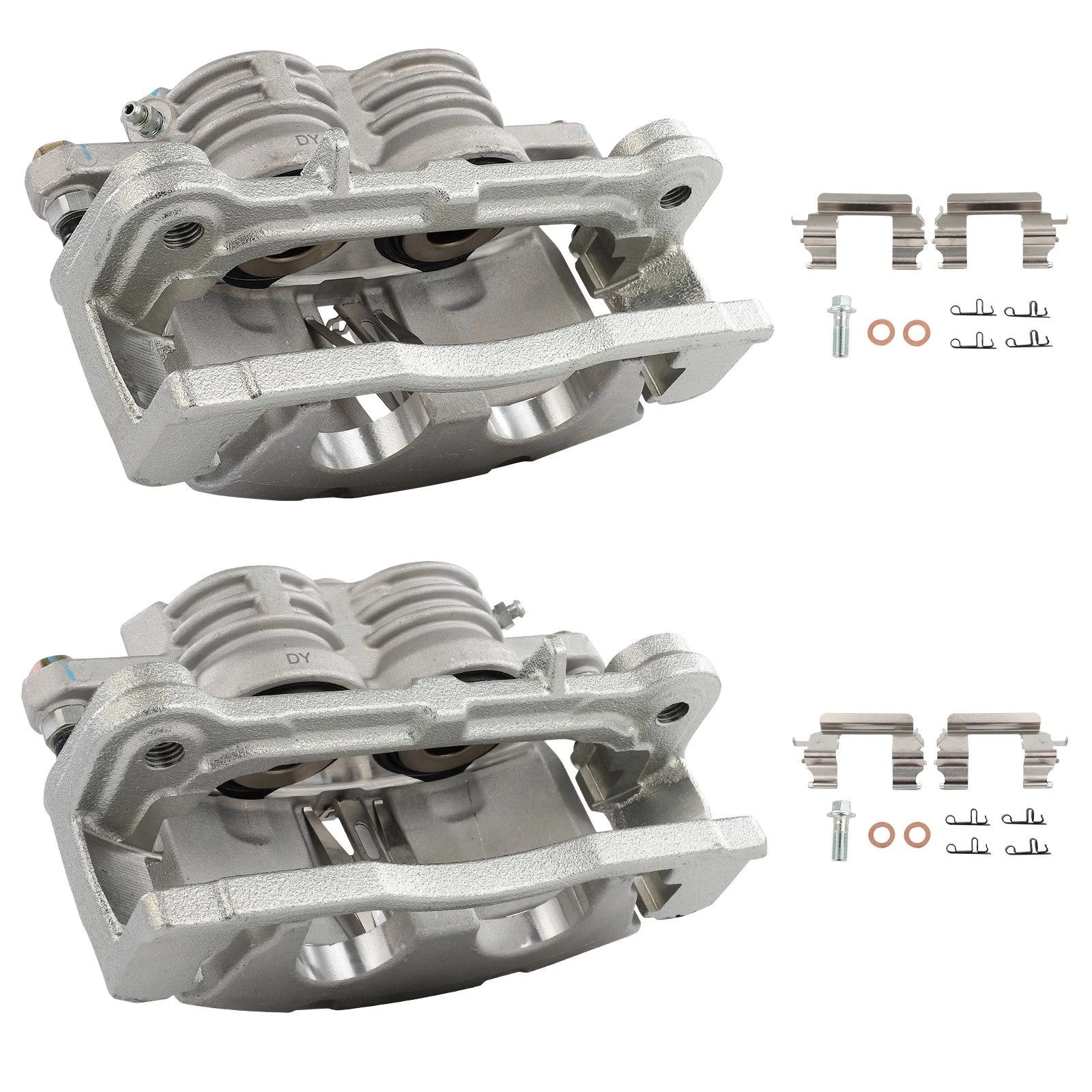 Set of 2 Front Brake Calipers for Chevrolet Trailblazer (2003–2005)