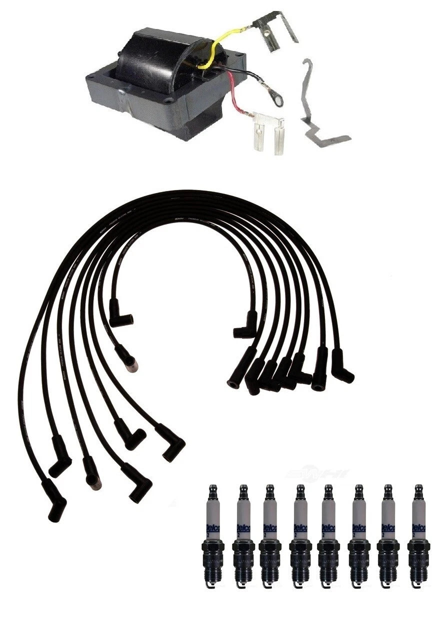 Ignition Wires & Spark Plugs Kit for Chevrolet C10 Suburban Camaro Jimmy (1973–1991)
