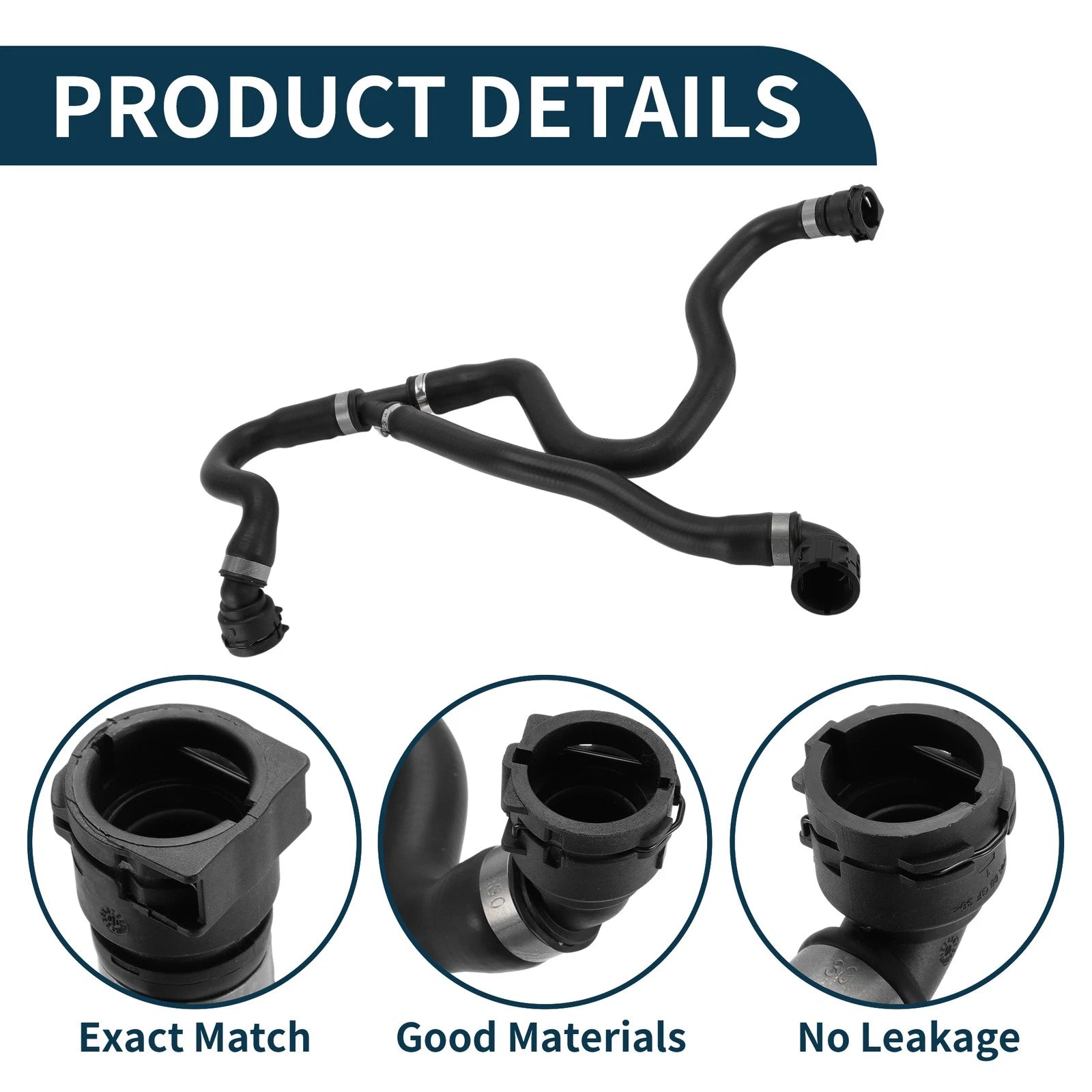 Radiator Hose No. 17127609532 for BMW F32 428Xi 2.0L (2014–2017)