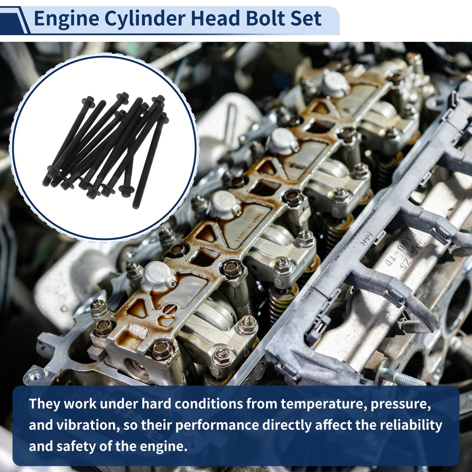 Engine Cylinder Head Bolt Set for Chevrolet Sonic 1.4L L4 (2012–2020) No. ES 72474