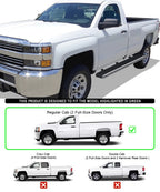 6in Steel Wheel to Wheel Boards for Silverado Sierra (2007–2018)