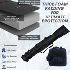 Set of 2 Heavy Duty Waterproof Ski and Boot Bags for Travel