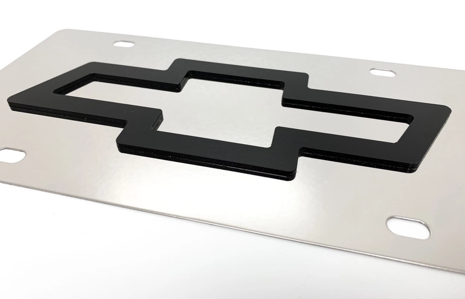 License Plate Frame Premium Stainless Chrome for Chevrolet Bowtie (2000–2025)