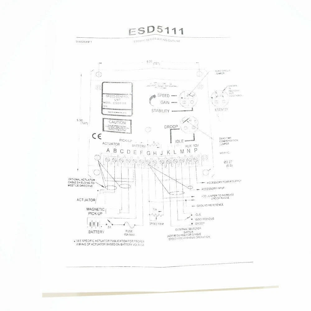 Electronic Engine Speed Controller for Generator (Genset)