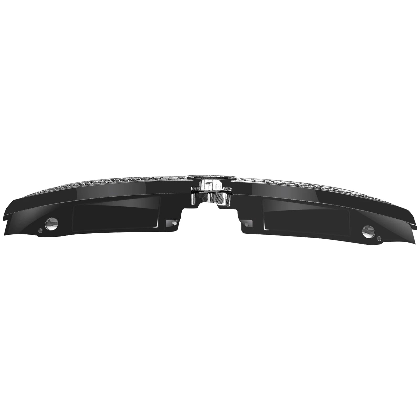 Grille for Volkswagen Jetta GLI (2011–2014) Hex Mesh Black with Chrome Trim