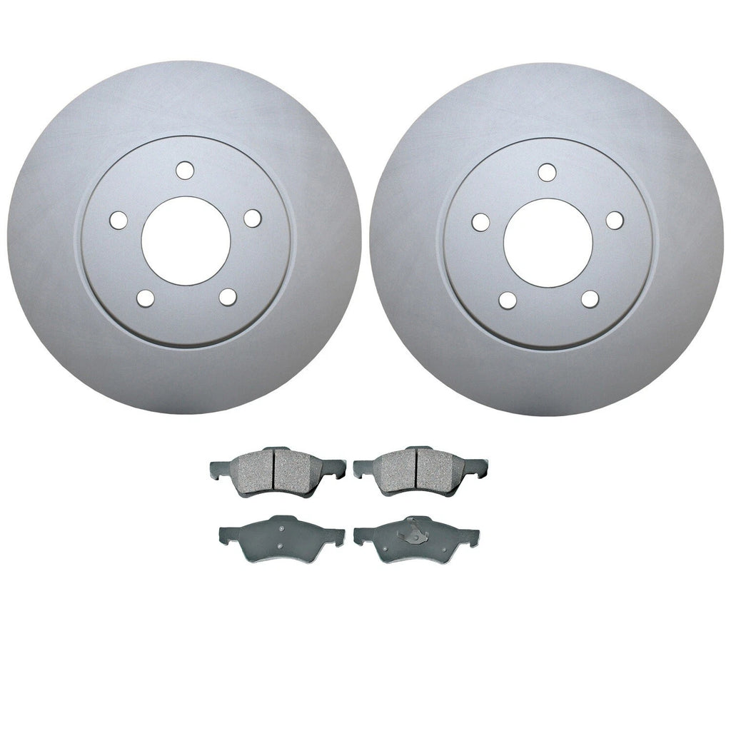 Front Brake Kit with 303mm Rotors & Akebono Ceramic Pads for Ford Escape Mercury Mariner (2001–2012)