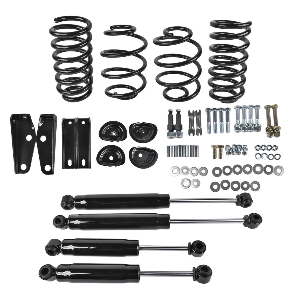 Front 3" Rear 5" Drop Lowering Kit w/ Shock Spring for Chevrolet C10 (1963–1972)